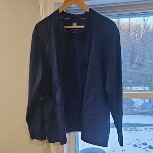 Healing Hands Navy Womens Scrub Jacket